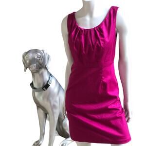Mossimo Cotton Fuschsia Pink Sleeveless Lined Dress Women's Size 6